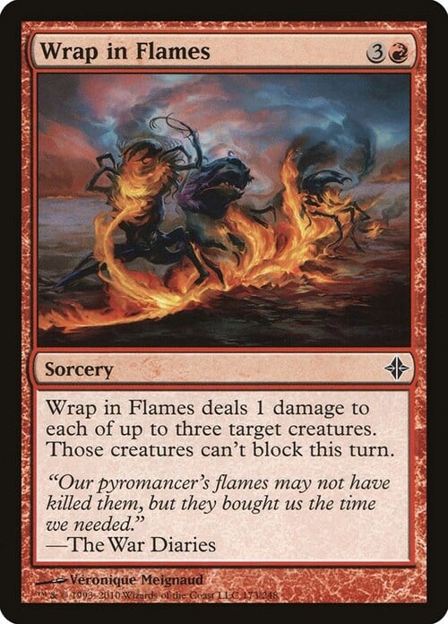 Wrap in Flames Card Front