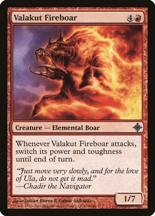 Valakut Fireboar Card Front
