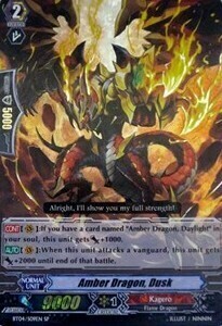 Amber Dragon, Dusk Card Front