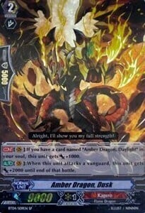 Amber Dragon, Dusk Card Front