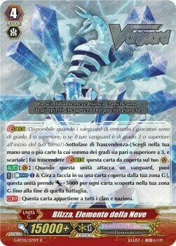 Snow Element, Blizza Card Front