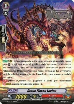 Lava Flow Dragon Card Front