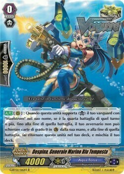 Blue Storm Marine General, Despina Card Front