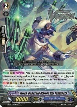 Blue Storm Marine General, Milos Card Front