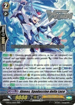 Swordsman of Light, Ahmes Card Front