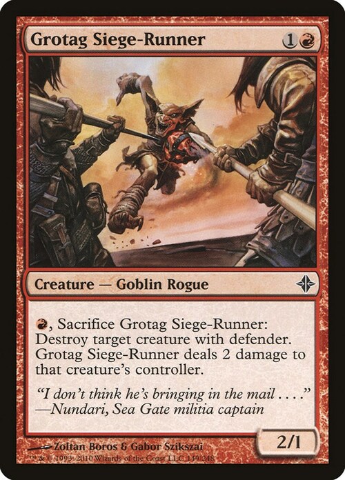 Grotag Siege-Runner Card Front