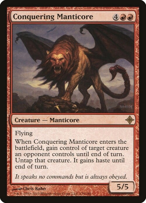 Conquering Manticore Card Front