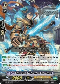 Taciturn Liberator, Brennius [G Format] Card Front