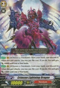 Crimson Lightning Dragon Card Front
