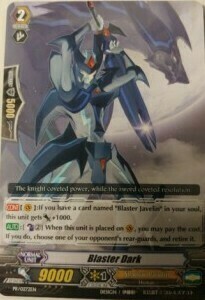Blaster Dark Card Front
