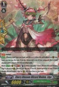 Cherry Blossom Blizzard Maiden, Lilga [G Format] Card Front