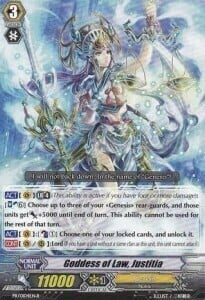 Goddess of Law, Justitia [G Format] Card Front