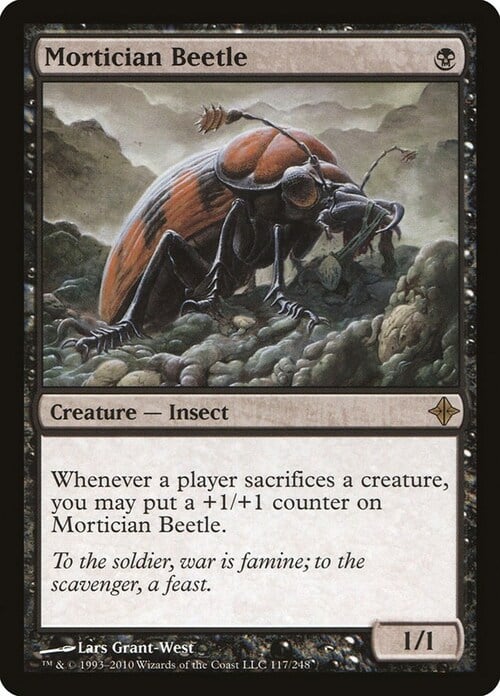Mortician Beetle Card Front