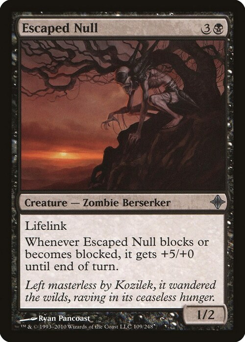 Escaped Null Card Front