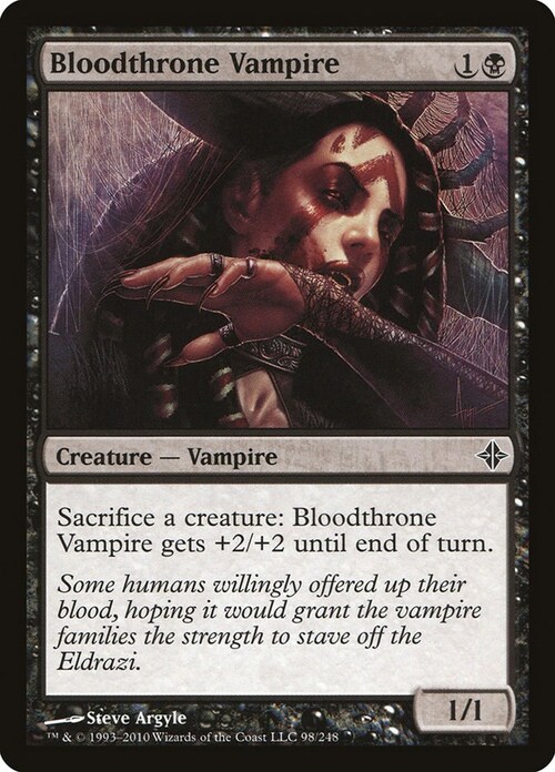 Bloodthrone Vampire Card Front