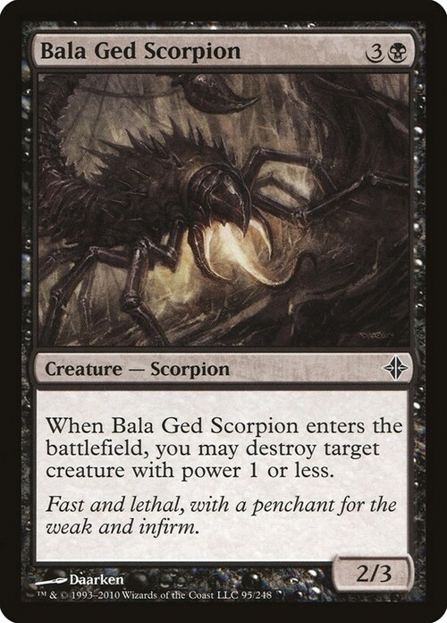 Scorpione di Bala Ged Card Front