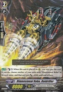 Dimensional Robo, Daidriller Card Front