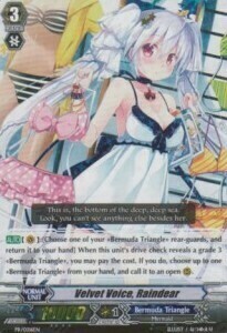 Velvet Voice, Raindear Card Front