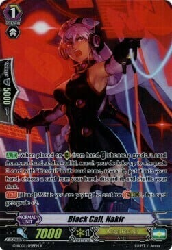 Black Call, Nakir [G Format] Card Front