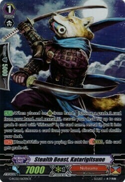 Stealth Beast, Katarigitsune [G Format] Card Front