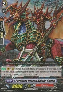 Perdition Dragon Knight, Sabha Card Front