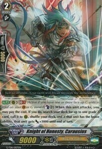 Knight of Honesty, Carausius [G Format] Card Front