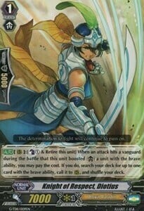 Knight of Respect, Diotius [G Format] Card Front