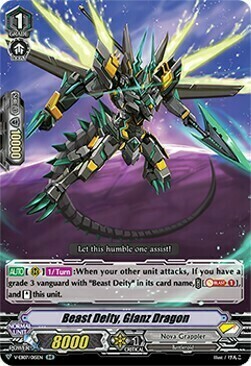 Beast Deity, Glanz Dragon Card Front