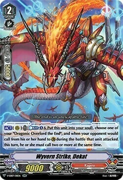 Wyvern Strike, Dekat Card Front