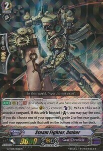 Steam Fighter, Amber [G Format] Card Front