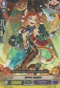 Kitten Juggler Card Front