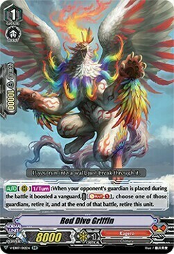 Red Dive Griffin Card Front