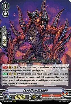 Lava Flow Dragon [V Format] Card Front