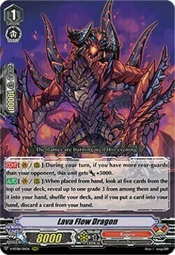 Lava Flow Dragon Card Front