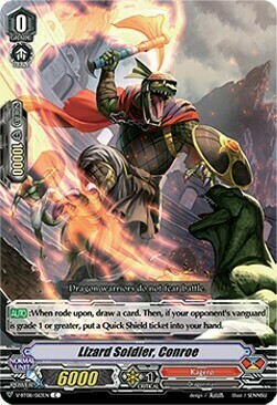 Lizard Soldier, Conroe [V Format] Card Front