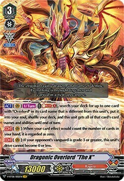 Dragonic Overlord "The X" [V Format] Card Front