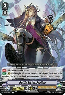 Battle Sister, Praline Card Front