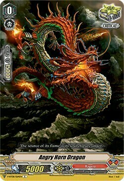 Angry Horn Dragon [V Format] Card Front