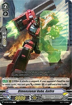Dimensional Robo, Gofire Card Front