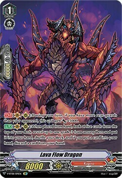 Lava Flow Dragon Card Front