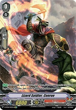 Lizard Soldier, Conroe [V Format] Card Front