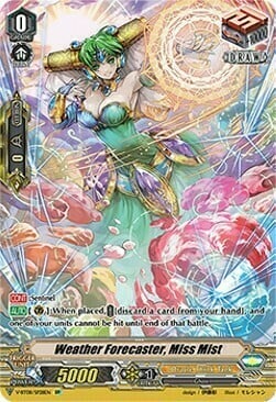 Weather Forecaster, Miss Mist [V Format] Card Front