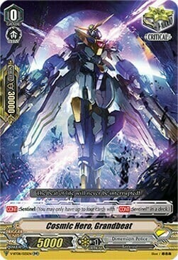 Cosmic Hero, Grandbeat [V Format] Card Front