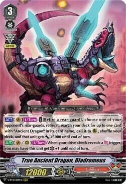 True Ancient Dragon, Bladromeus [V Format] Card Front