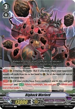 Bigback Warlord [V Format] Card Front