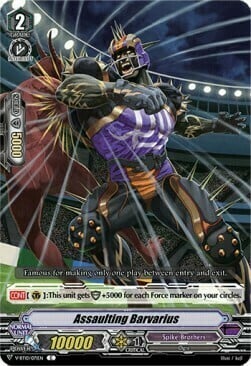 Assaulting Barvarius [V Format] Card Front