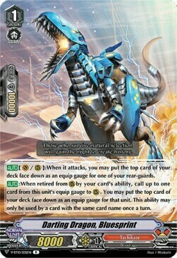 Darting Dragon, Bluesprint Card Front