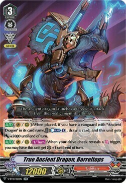True Ancient Dragon, Barreltops [V Format] Card Front