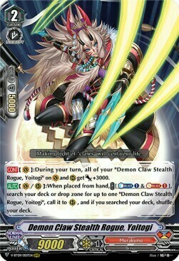 Demon Claw Stealth Rogue, Yoitogi [V Format] Card Front