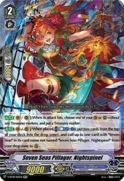 Seven Seas Pillager, Nightspinel Card Front